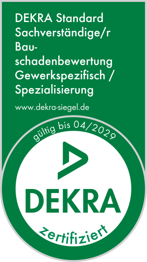 DEKRA zertifiziert – Bauschadenbewertung